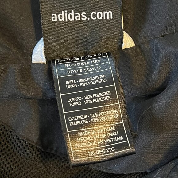 Mens Addidas Shell Jacket XXL - Picture 4 of 4